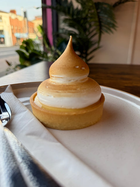 Torched lemon meringue tart, Krumb Bakery Belfast