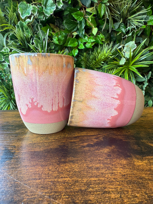 Handcrafted Krumb Pink Cups