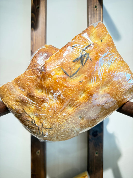 Fresh focaccia from Krumb Bakery Belfast, perfect for a grazing board