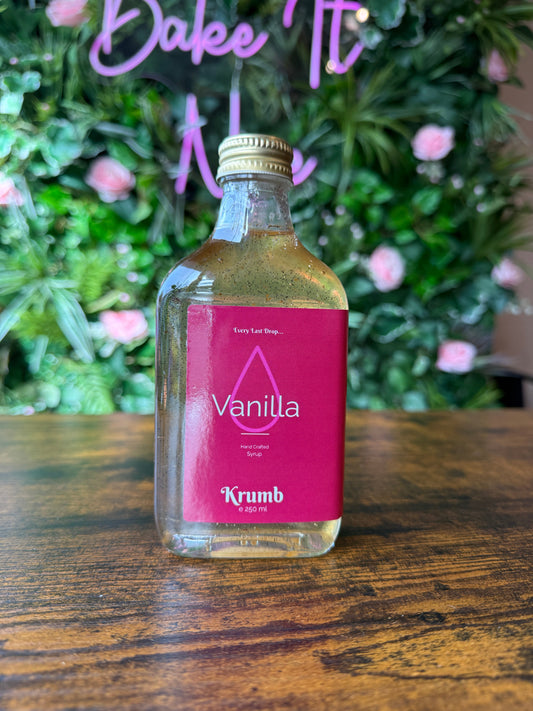 Iced coffee with homemade syrups at Krumb Bakery Belfast on the Ormeau Road