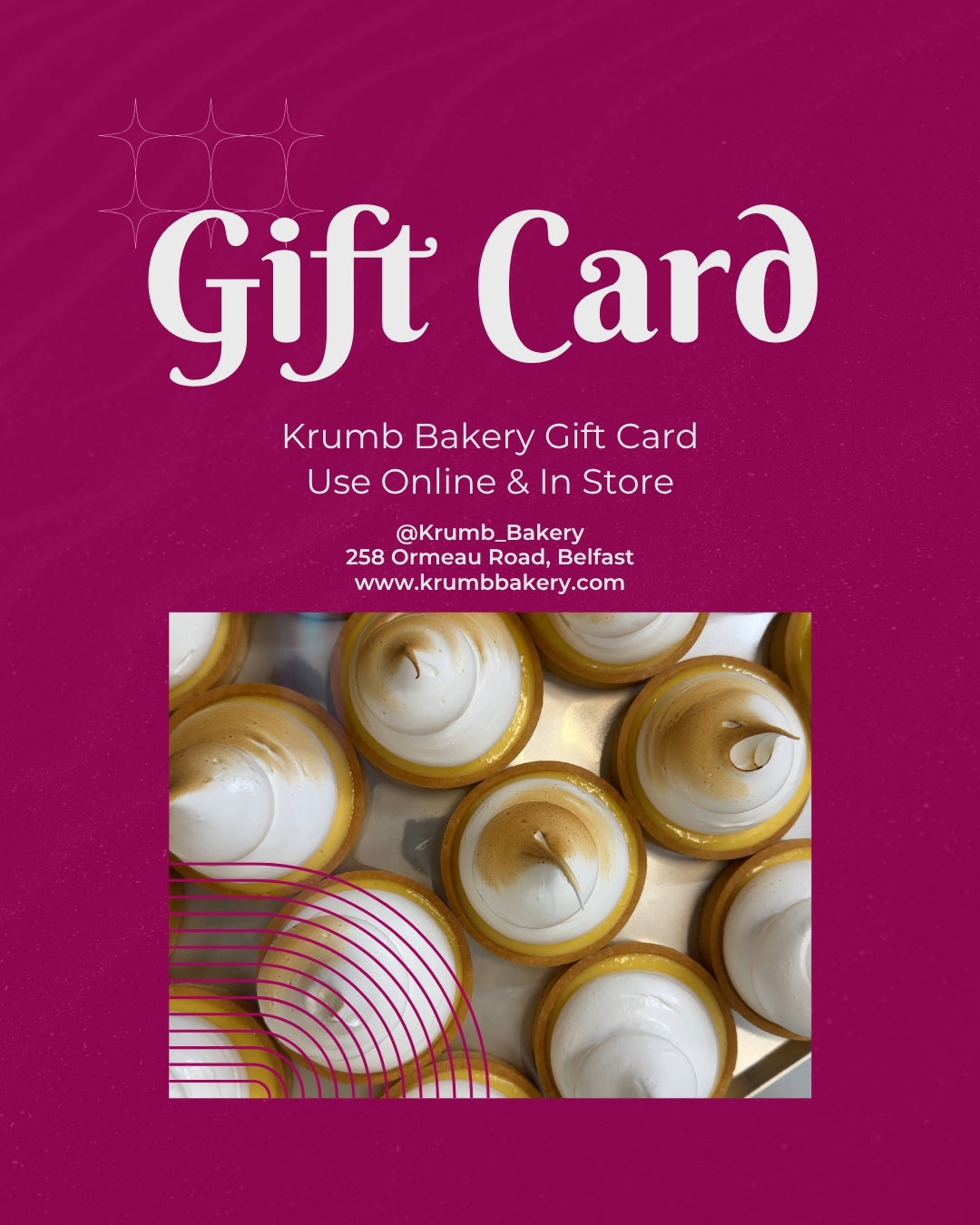 Krumb Bakery Belfast gift card -- the perfect bakery gift