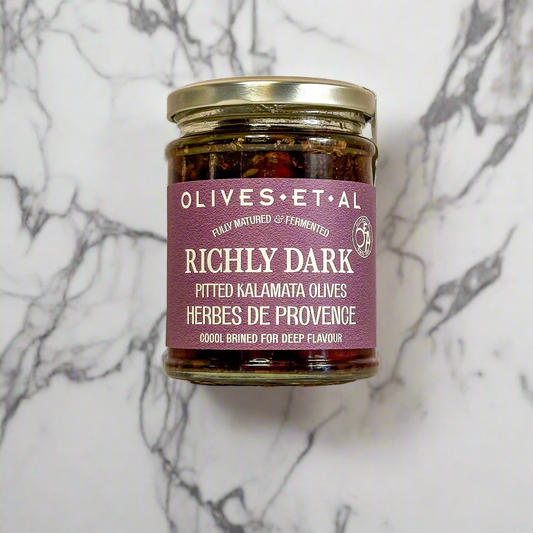 Olives Et Al - Rickly Dark Pitted Kalamata Olives with Herbes de Provence