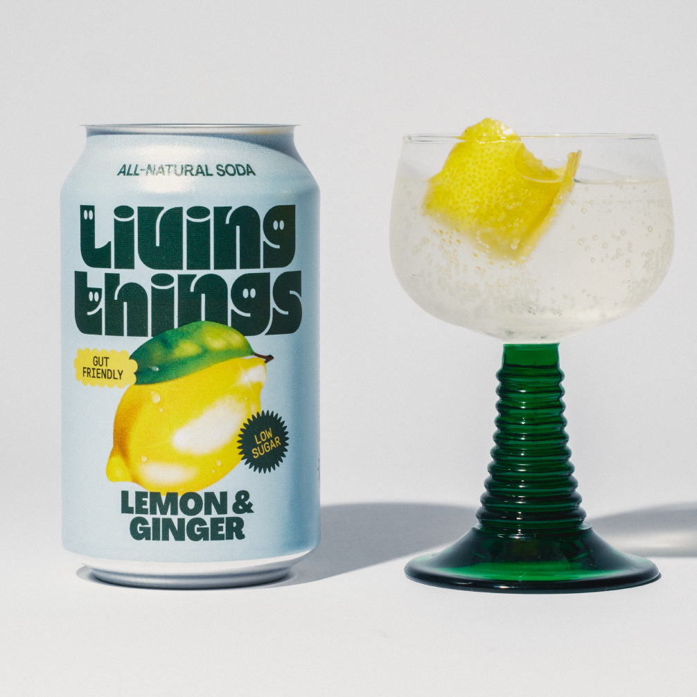 Living Things Prebiotic Soda - Lemon & Ginger