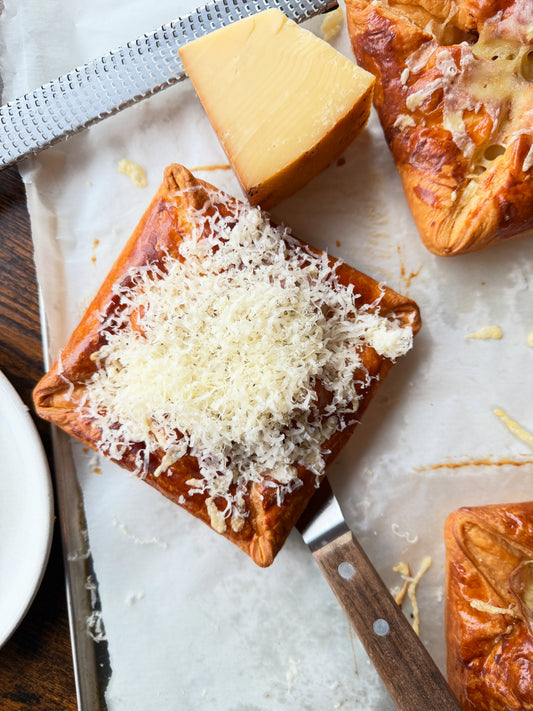 Goats cheese squash Danish