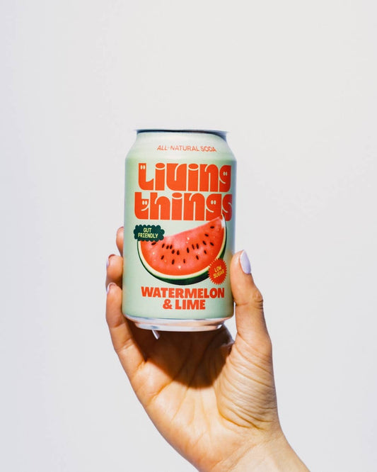 Living Things Prebiotic Soda - Watermelon & Lime