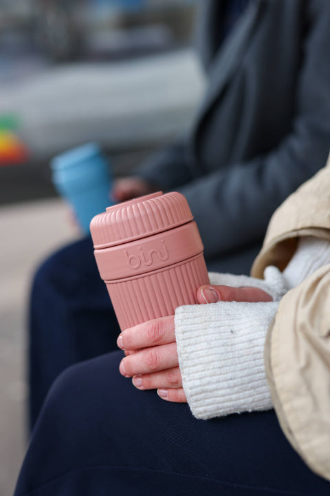 Bini Mug blush - reusable in bio-based material for Christmas, Krumb Bakery Belfast