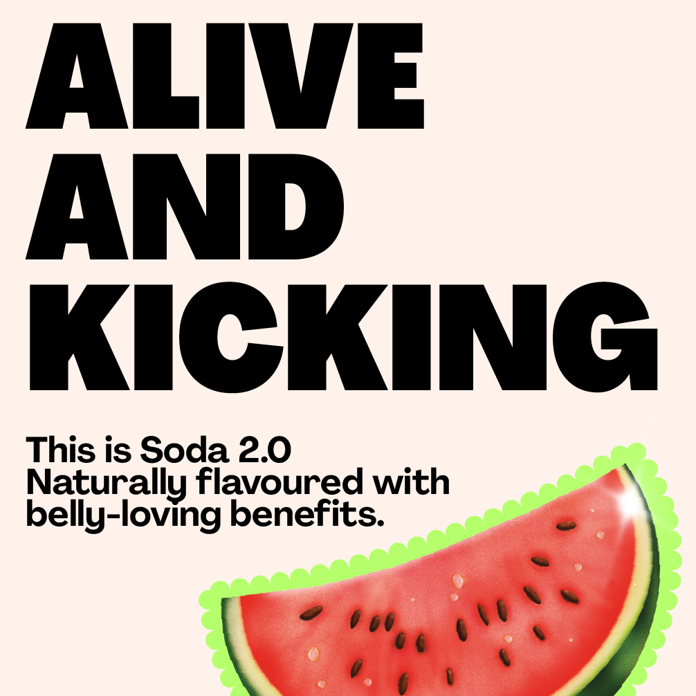 Living Things Prebiotic Soda - Lemon & Ginger