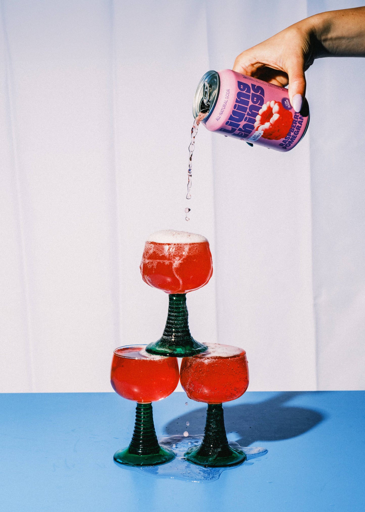 Living Things Prebiotic Soda - Raspberry & Pomegranate