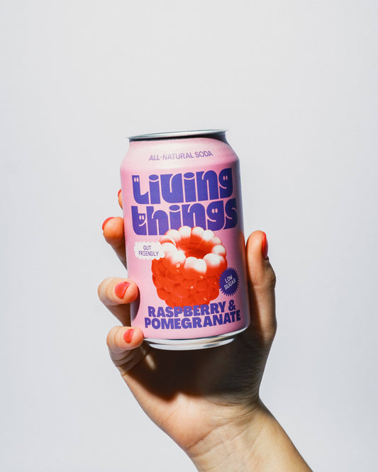 Living Things Prebiotic Soda - Raspberry & Pomegranate