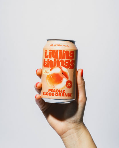 Living Things Prebiotic Soda - Peach & Blood Orange