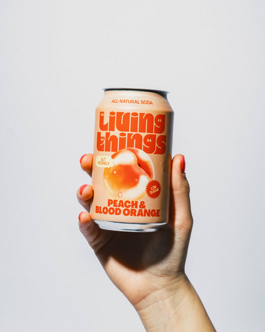 Living Things Prebiotic Soda - Peach & Blood Orange