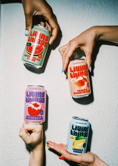 Living Things Prebiotic Soda - Raspberry & Pomegranate