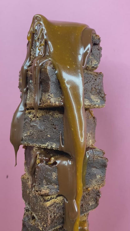 Salted caramel brownie